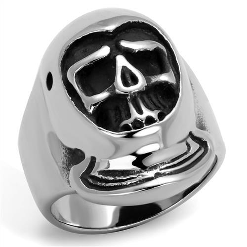 High polished (no plating) Stainless Steel Ring with No Stone