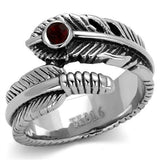High polished (no plating) Stainless Steel Ring with Top Grade Crystal  in Siam
