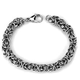 High polished (no plating) Stainless Steel Bracelet with No Stone