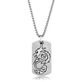High polished (no plating) Stainless Steel Necklace with No Stone