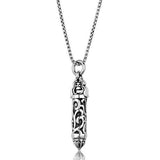 High polished (no plating) Stainless Steel Necklace with No Stone