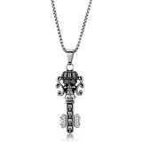 High polished (no plating) Stainless Steel Necklace with No Stone