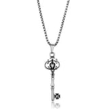 High polished (no plating) Stainless Steel Necklace with No Stone