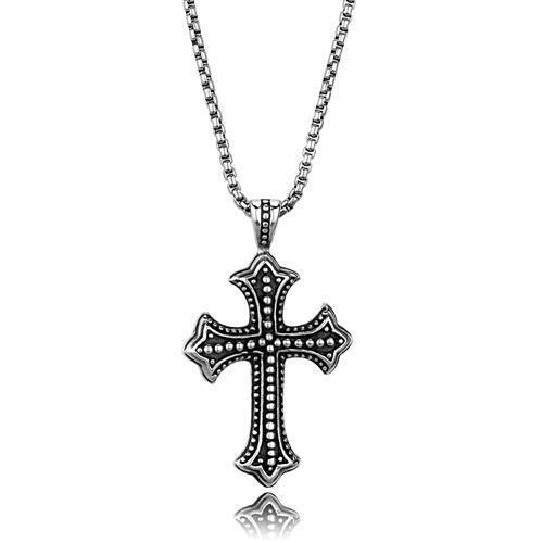 High polished (no plating) Stainless Steel Necklace with No Stone