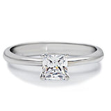 High polished (no plating) Stainless Steel Ring with AAA Grade CZ  in Clear
