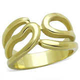 IP Gold(Ion Plating) Stainless Steel Ring with No Stone