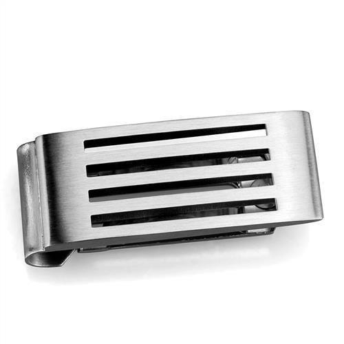 High polished (no plating) Stainless Steel Money clip with No Stone