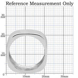 High polished (no plating) Stainless Steel Ring with No Stone