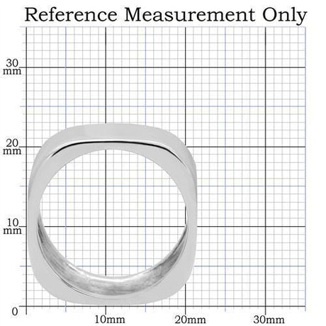 High polished (no plating) Stainless Steel Ring with No Stone