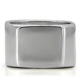 High polished (no plating) Stainless Steel Ring with No Stone