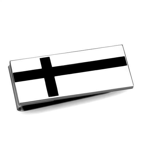 High polished (no plating) Stainless Steel Money clip with No Stone