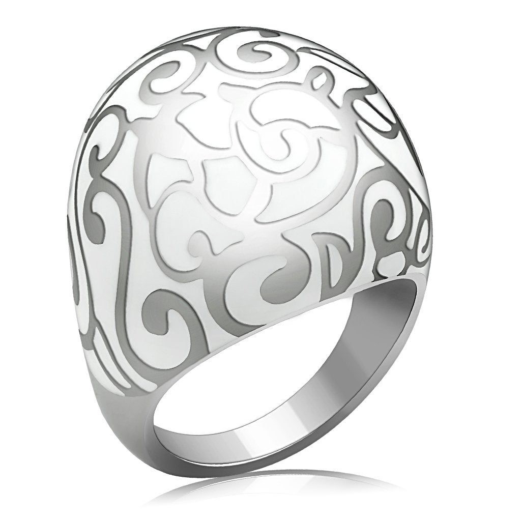 High polished (no plating) Stainless Steel Ring with No Stone