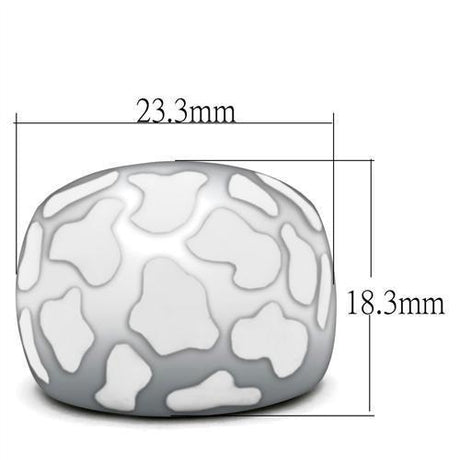 High polished (no plating) Stainless Steel Ring with No Stone