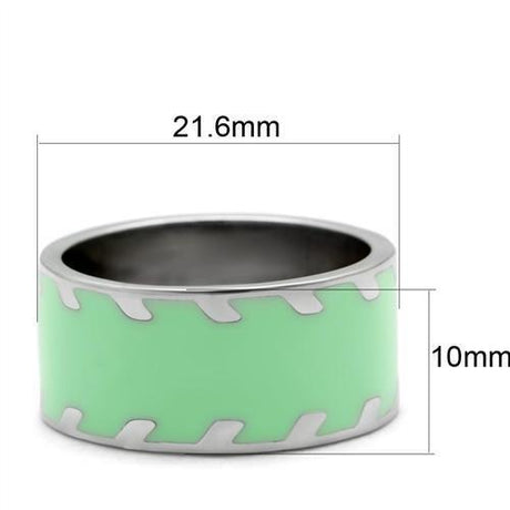 High polished (no plating) Stainless Steel Ring with No Stone