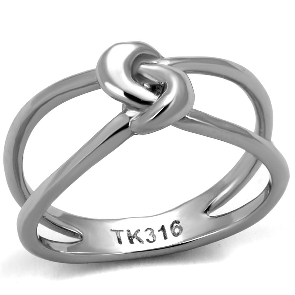 High polished (no plating) Stainless Steel Ring with No Stone