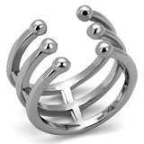 High polished (no plating) Stainless Steel Ring with No Stone