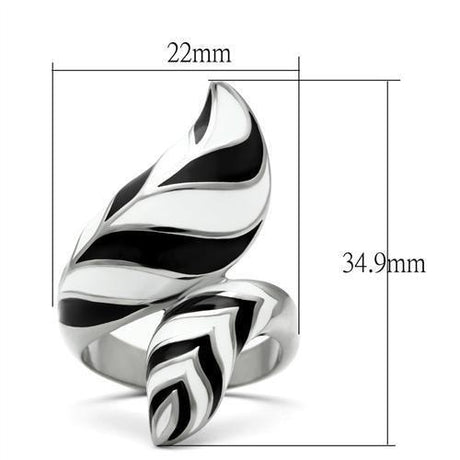 High polished (no plating) Stainless Steel Ring with No Stone