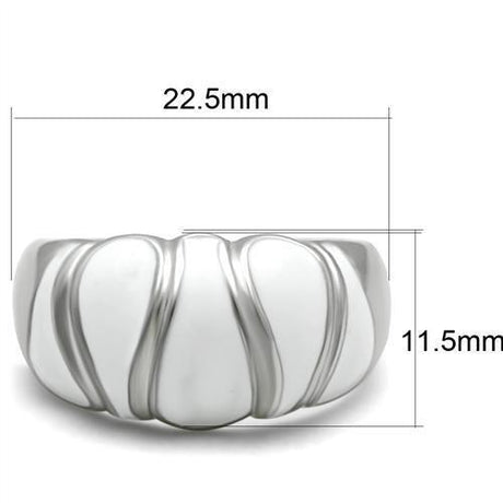High polished (no plating) Stainless Steel Ring with No Stone