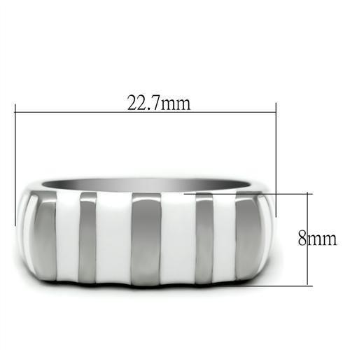 High polished (no plating) Stainless Steel Ring with No Stone