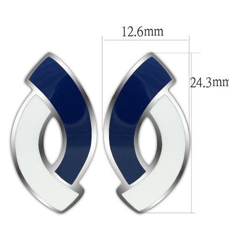 High polished (no plating) Stainless Steel Earrings with No Stone