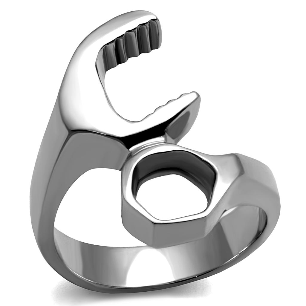 High polished (no plating) Stainless Steel Ring with No Stone