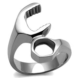 High polished (no plating) Stainless Steel Ring with No Stone