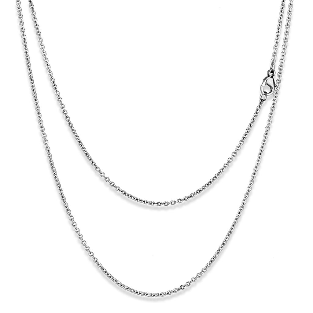 High polished (no plating) Stainless Steel Chain with No Stone