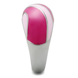 High polished (no plating) Stainless Steel Ring with Epoxy  in No Stone