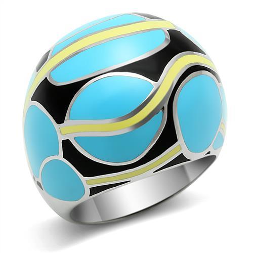 High polished (no plating) Stainless Steel Ring with No Stone