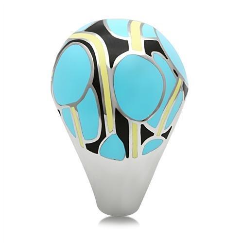 High polished (no plating) Stainless Steel Ring with No Stone