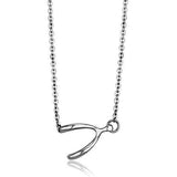 High polished (no plating) Stainless Steel Chain Pendant with No Stone