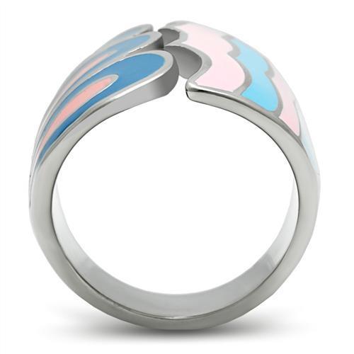 High polished (no plating) Stainless Steel Ring with No Stone