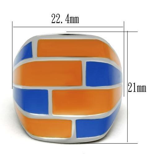 High polished (no plating) Stainless Steel Ring with No Stone