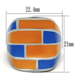 High polished (no plating) Stainless Steel Ring with No Stone