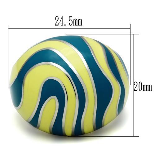 High polished (no plating) Stainless Steel Ring with No Stone