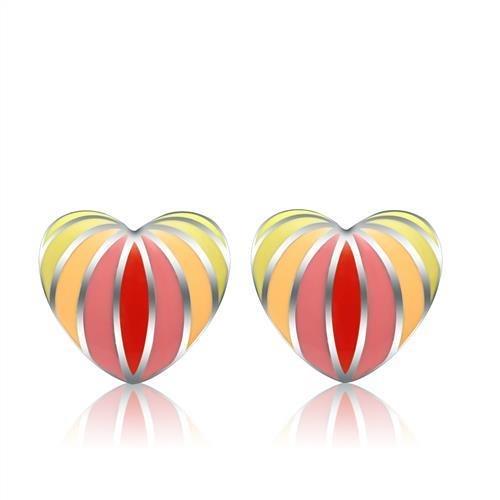 High polished (no plating) Stainless Steel Earrings with No Stone