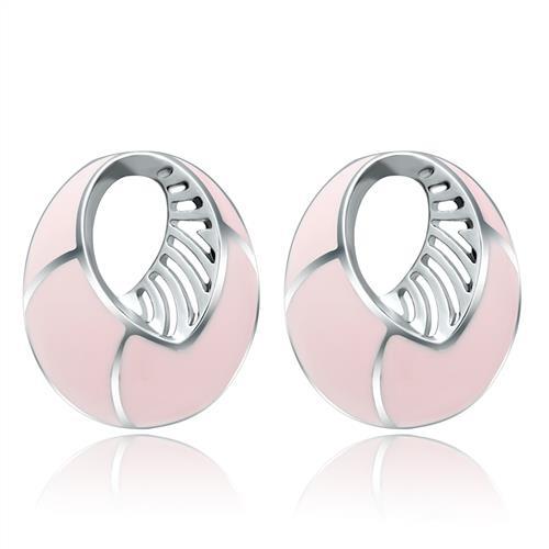High polished (no plating) Stainless Steel Earrings with No Stone