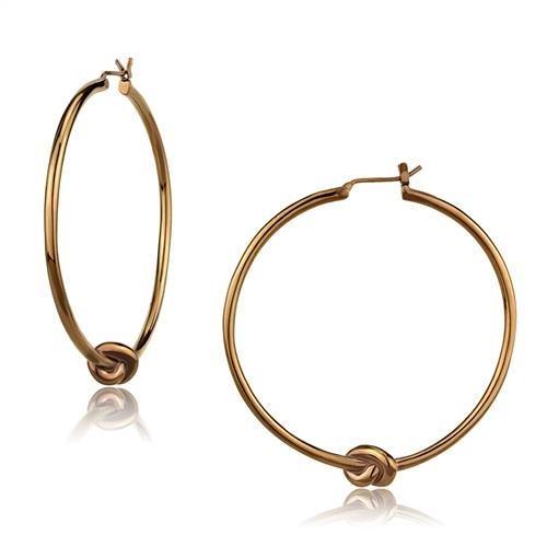 IP Coffee light Stainless Steel Earrings with No Stone