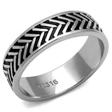 High polished (no plating) Stainless Steel Ring with No Stone