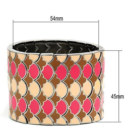 High polished (no plating) Stainless Steel Bracelet with No Stone
