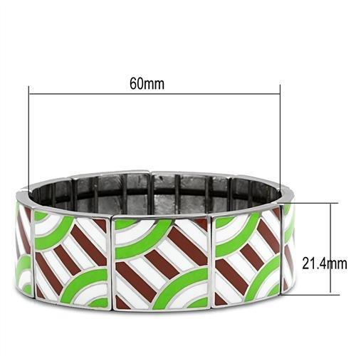 High polished (no plating) Stainless Steel Bracelet with No Stone