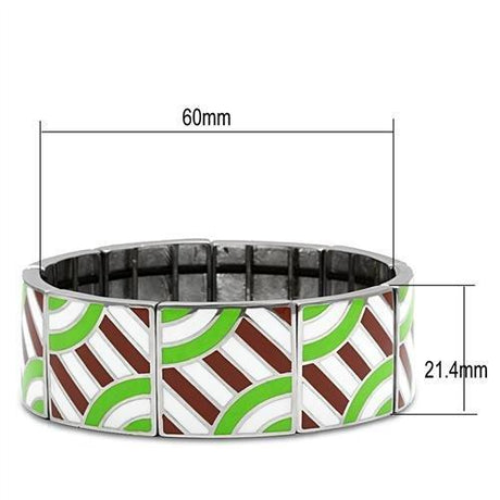 High polished (no plating) Stainless Steel Bracelet with No Stone