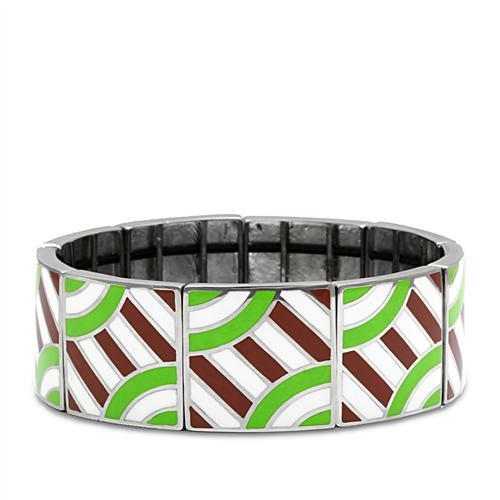 High polished (no plating) Stainless Steel Bracelet with No Stone
