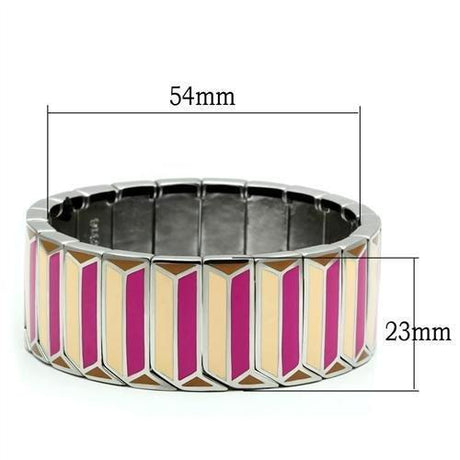 High polished (no plating) Stainless Steel Bracelet with No Stone
