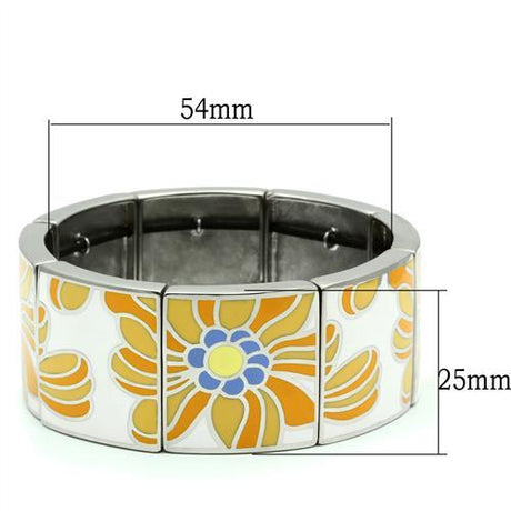 High polished (no plating) Stainless Steel Bracelet with No Stone