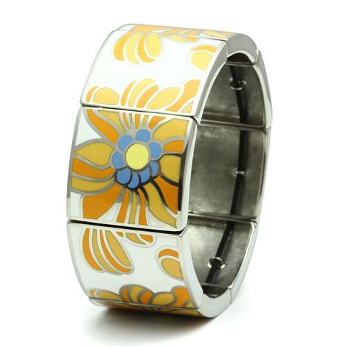 High polished (no plating) Stainless Steel Bracelet with No Stone