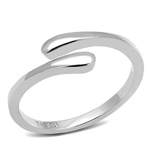 High polished (no plating) Stainless Steel Ring with No Stone