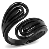 IP Black(Ion Plating) Stainless Steel Ring with No Stone