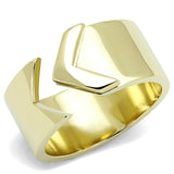 IP Gold(Ion Plating) Stainless Steel Ring with No Stone