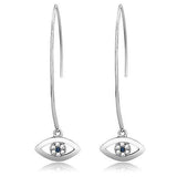 High polished (no plating) Stainless Steel Earrings with Top Grade Crystal  in Montana